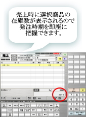 ���㎞�ɑI�����i�̍݌ɐ����\�������̂Ŕ��������𑦍��ɔc���ł��܂��B